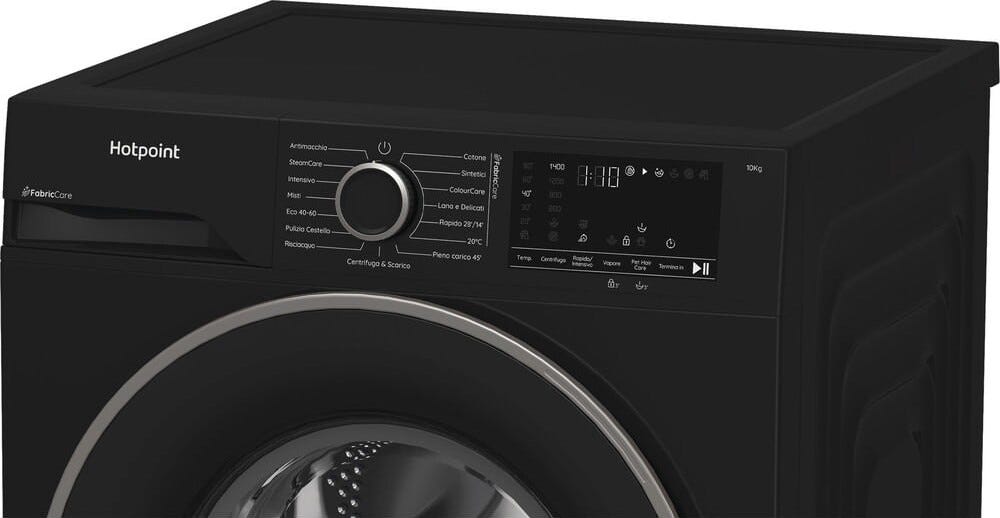 Hotpoint Ariston HB 103B CARE IT Dèlica Lavatrice a libera installazione, capacità 10 kg, 1400 giri, motore inverter, nero