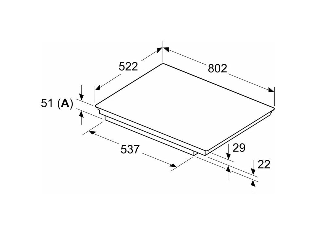 Bosch PVW81CHB1E serie 6 Piano cottura a induzione, 80 cm, 5 zone, comandi multitouch+ e home connect, vetroceramica nero paco