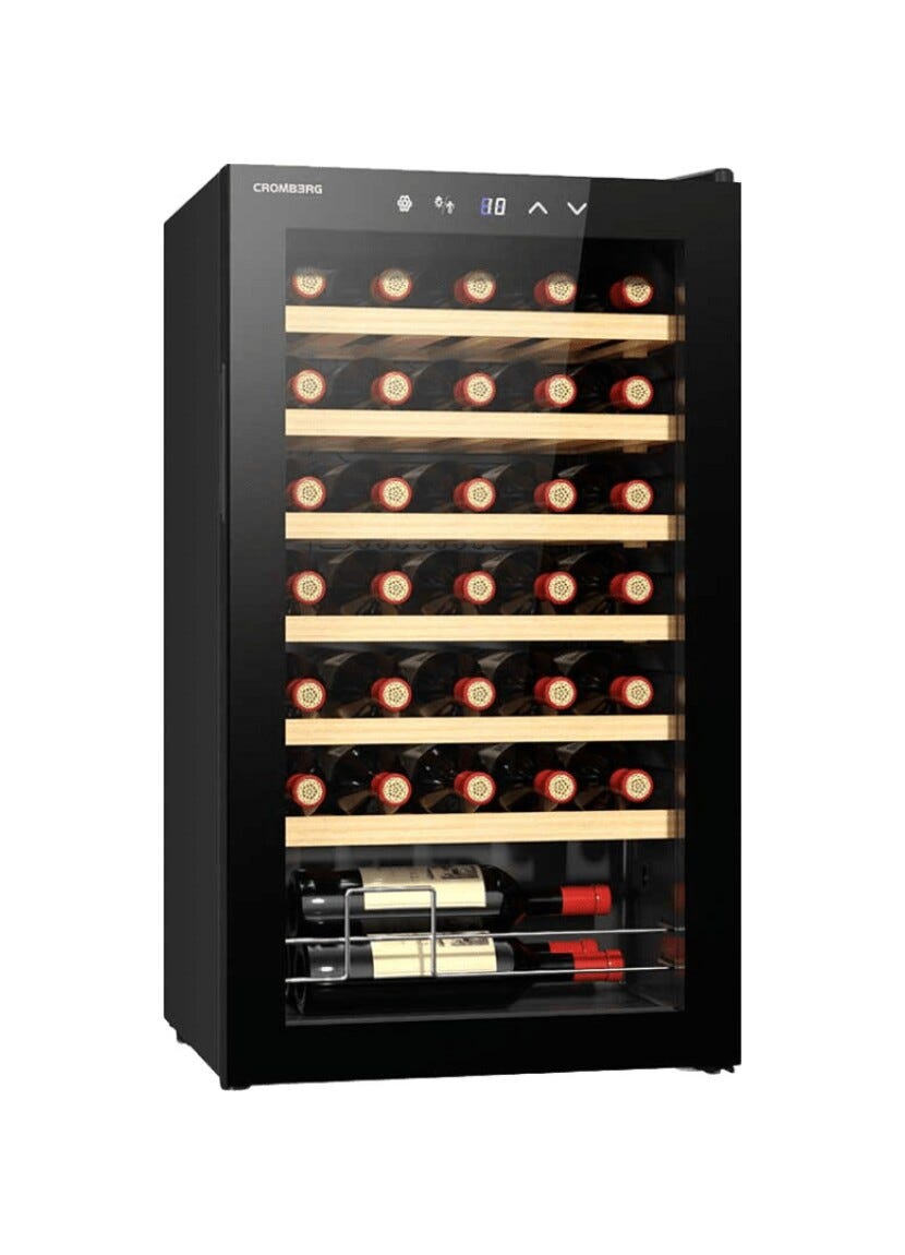 Cromberg HWDF4734 Cantinetta vini 47 cm, 84 h, 34 bottiglie, nero
