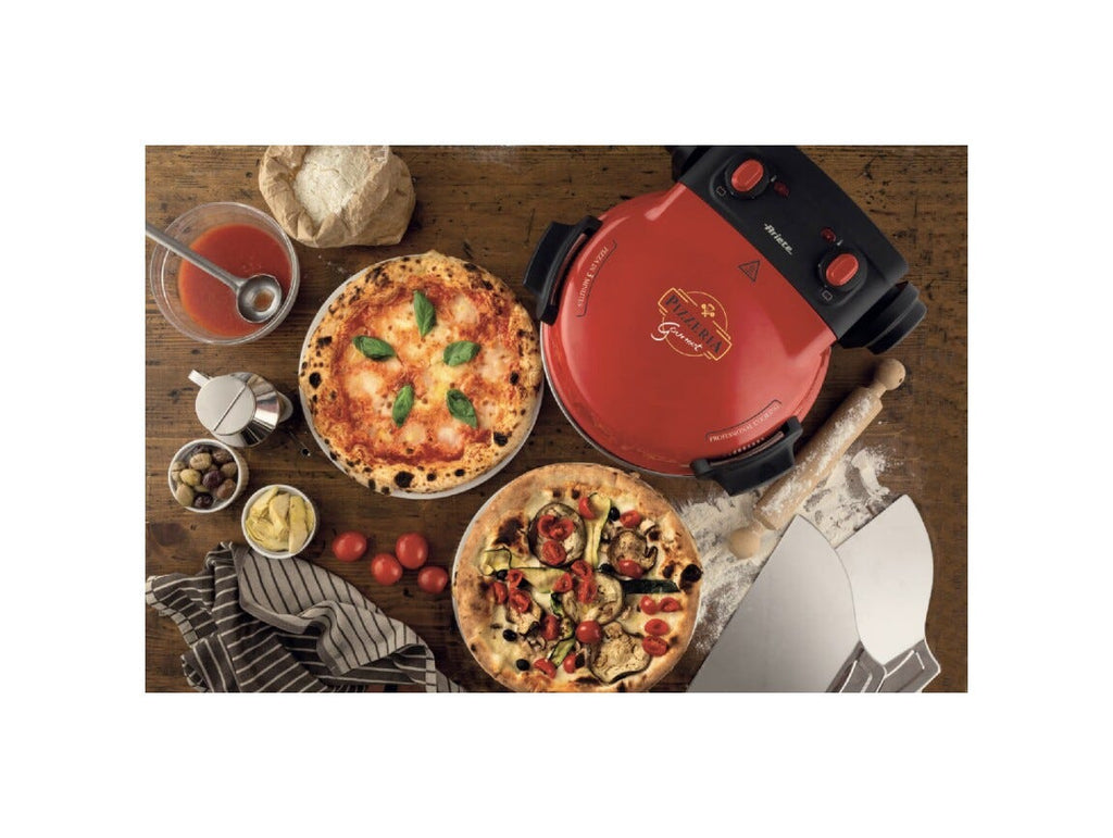 Ariete 0934/00 Forno pizza, 1500W, pietra refrattaria, temperatura 400°C, rosso