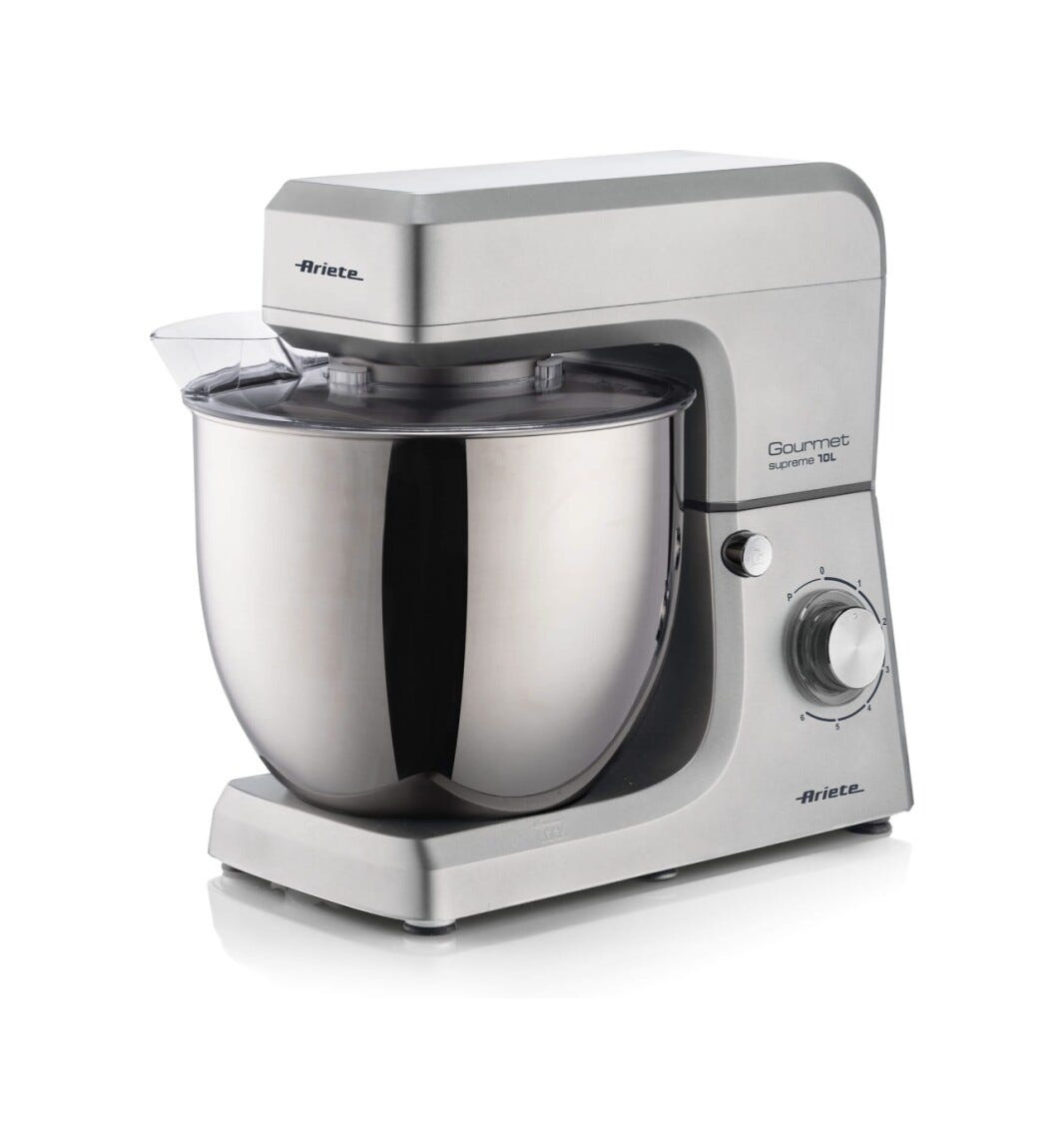Ariete 1576/00 Gourmet Supreme Impastatrice planetaria, 2000W, capacità 10 Litri, 6 velocità + Pulse, nero/inox