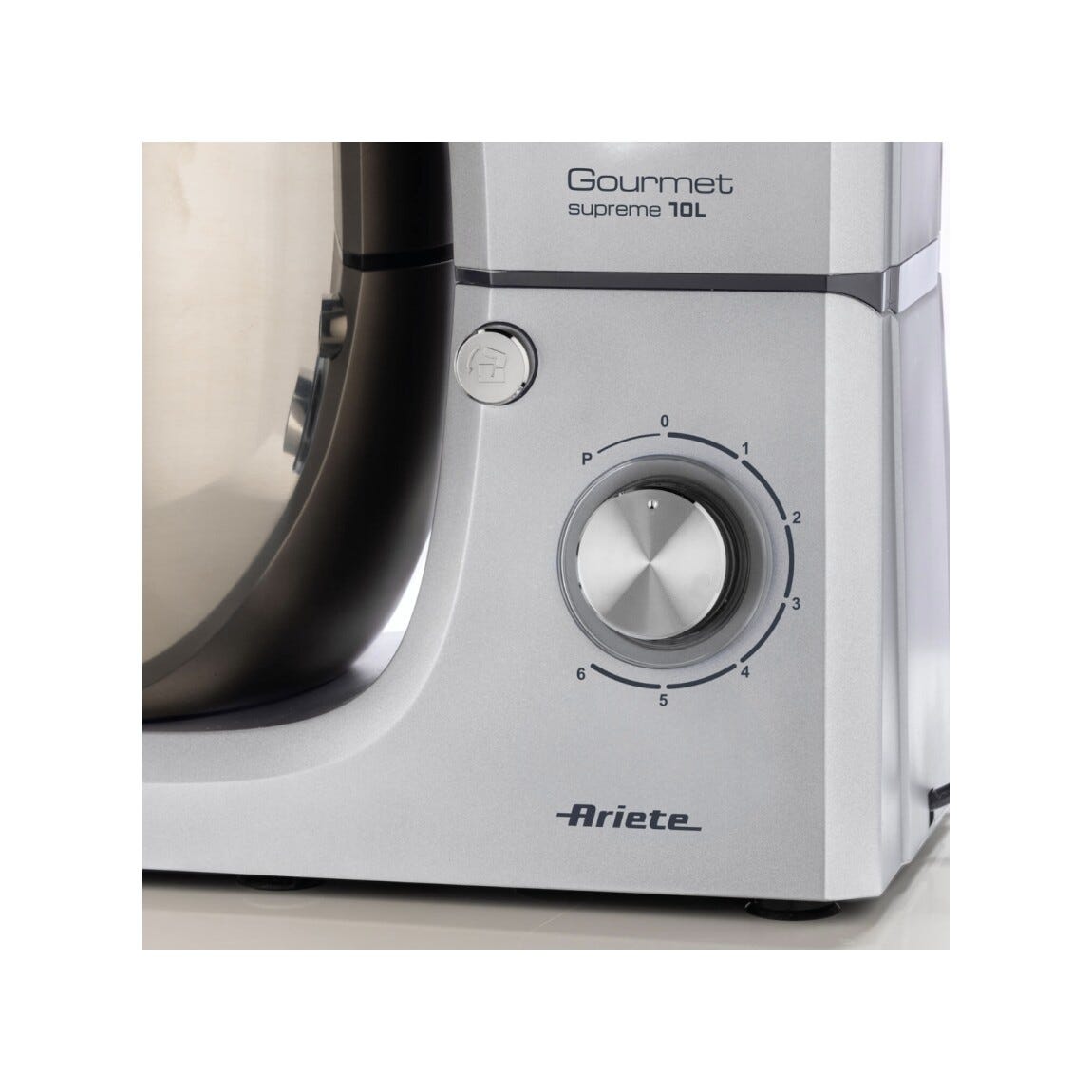Ariete 1576/00 Gourmet Supreme Impastatrice planetaria, 2000W, capacità 10 Litri, 6 velocità + Pulse, nero/inox