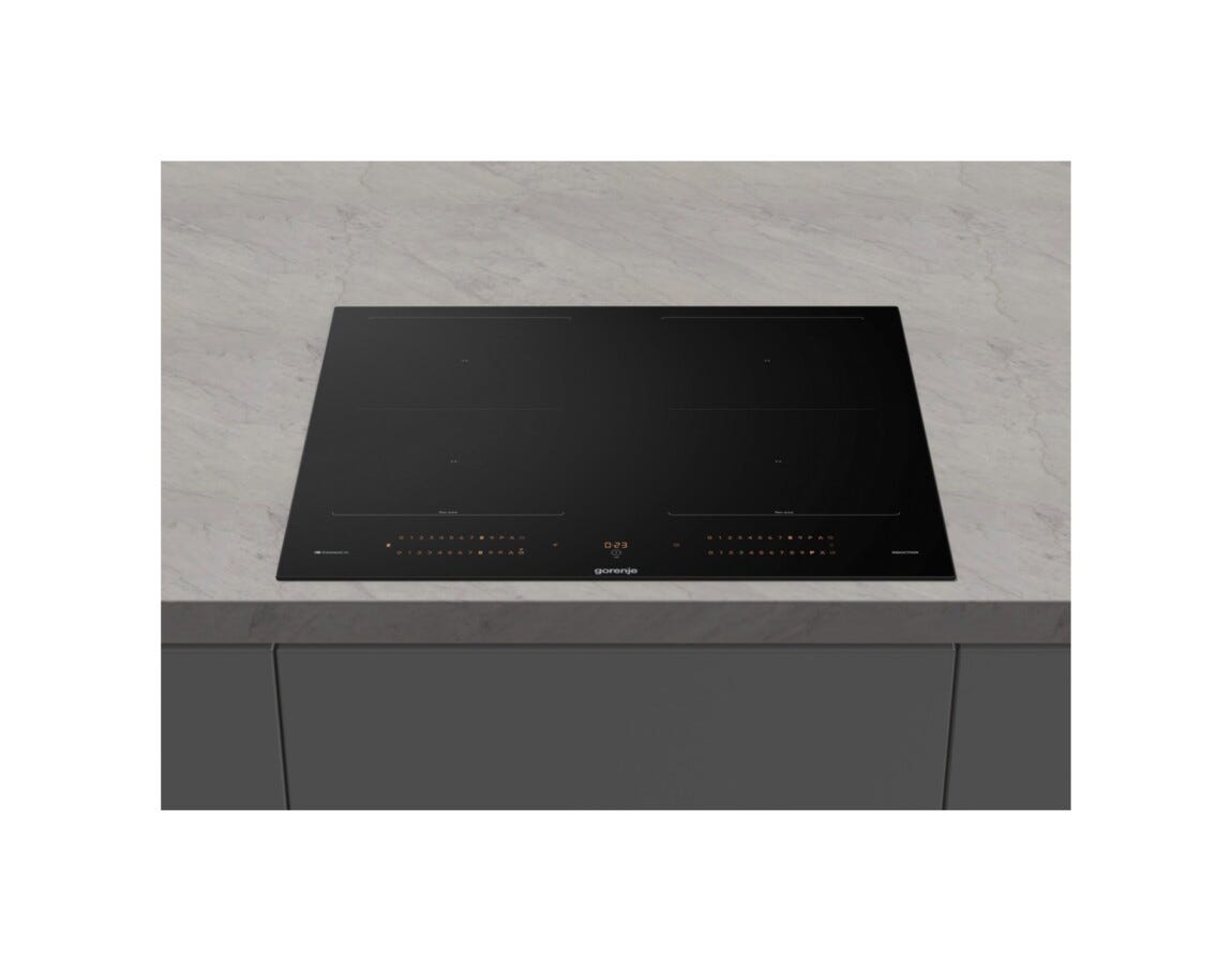 Gorenje GI6443BSCWF Piano cottura a induzione cm. 60, 4 zone induzione, BridgeZone, vetroceramica nero