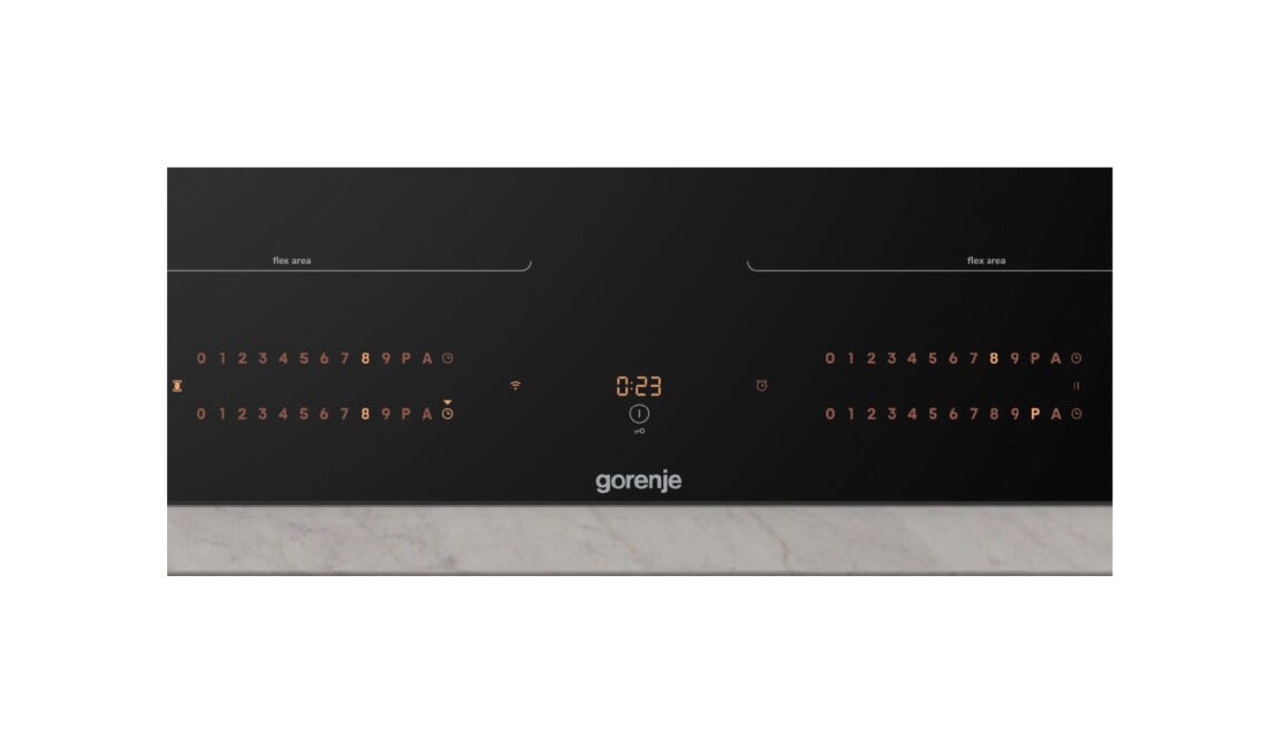 Gorenje GI6443BSCWF Piano cottura a induzione cm. 60, 4 zone induzione, BridgeZone, vetroceramica nero