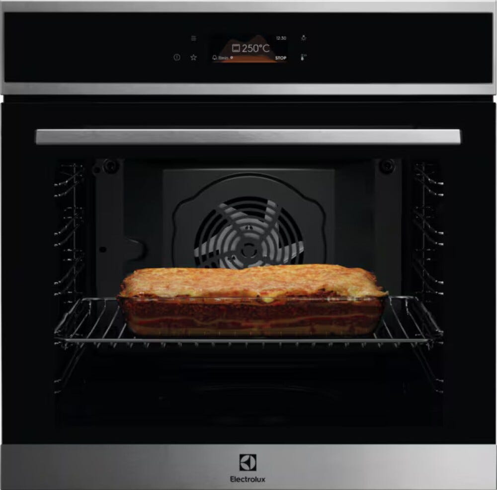 Electrolux EOE8P38X Serie 700 MealAssist Forno multifunzione pirolitico, 72 litri, pirolisi, display TFT, inox antimpronta