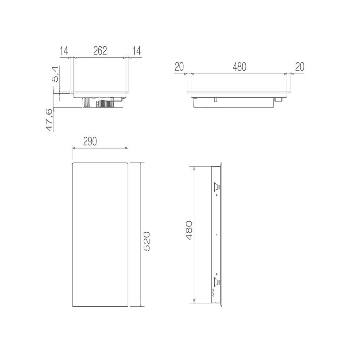 Elica RATIO CONNEX 302 PLUS BL Piano cottura a induzione 30 cm, zona bridge, vetro nero