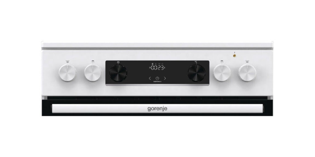 Gorenje GEC6C40WD G600 Cucina da accosto cm. 60, 4 zone elettriche, forno multifunzione, capacità 71 litri, bianco