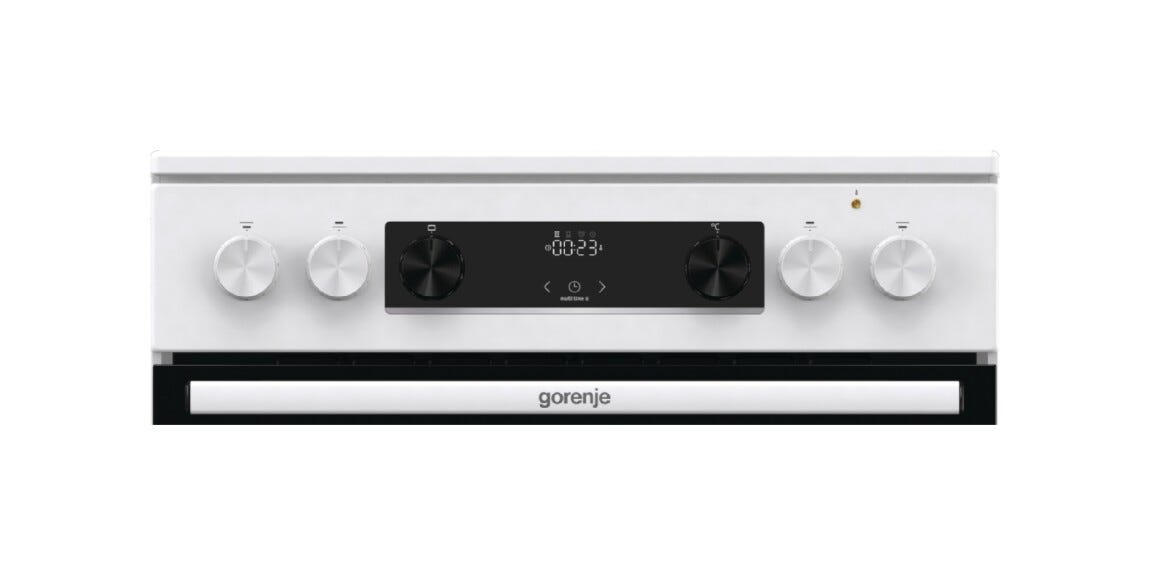 Gorenje GEC6C40WD G600 Cucina da accosto cm. 60, 4 zone elettriche, forno multifunzione, capacità 71 litri, bianco