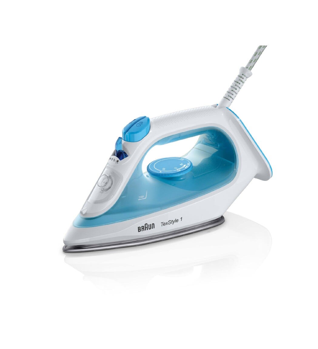 Braun 12710000-SI1050BL Ferro a vapore leggero con piastra in Superceramic.