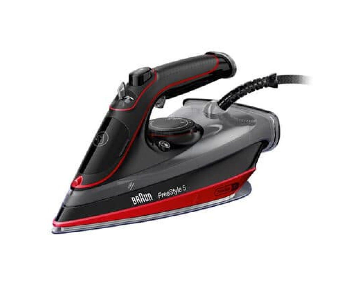 Braun SI5057RD Ferro a vapore con piastra SuperCeramic e tecnologia 3D.