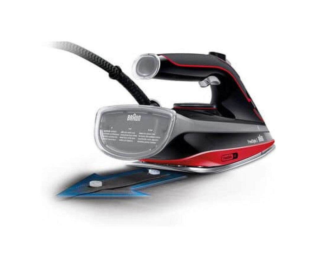 Braun SI5057RD Ferro a vapore con piastra SuperCeramic e tecnologia 3D.