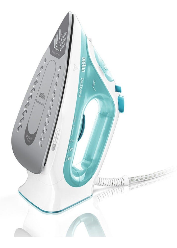 Braun SI3041GR Ferro a vapore con piastra SuperCeramic e punta di precisione.