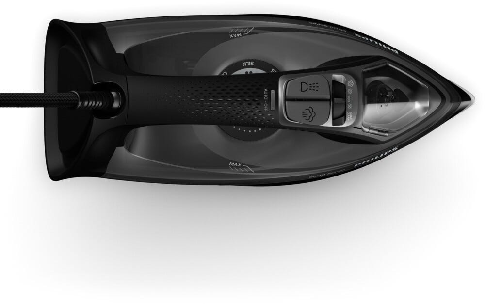 Philips DST5040/80 Ferro da stiro a vapore con piastra SteamGlide Plus per prestazioni durature.