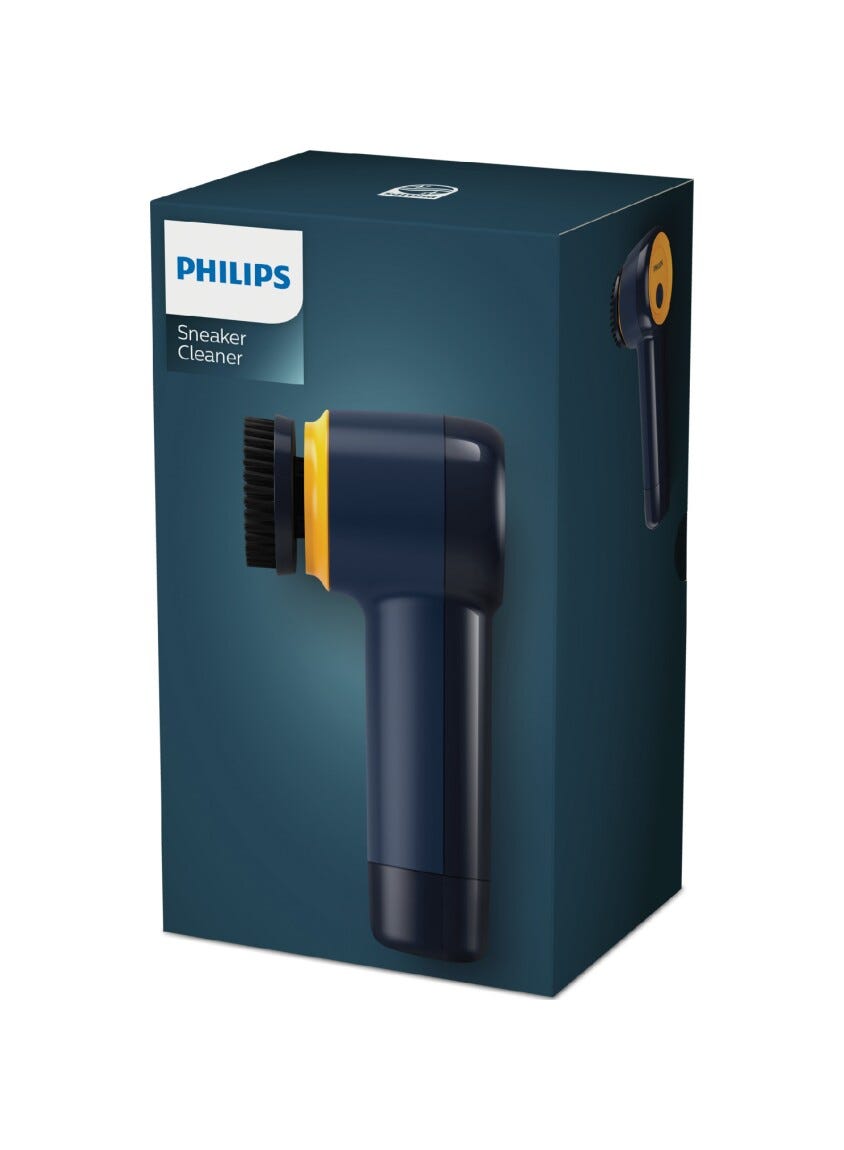Philips GCA1000/60 Pulitore per sneaker con 3 spazzole intercambiabili per una pulizia efficace e delicata.