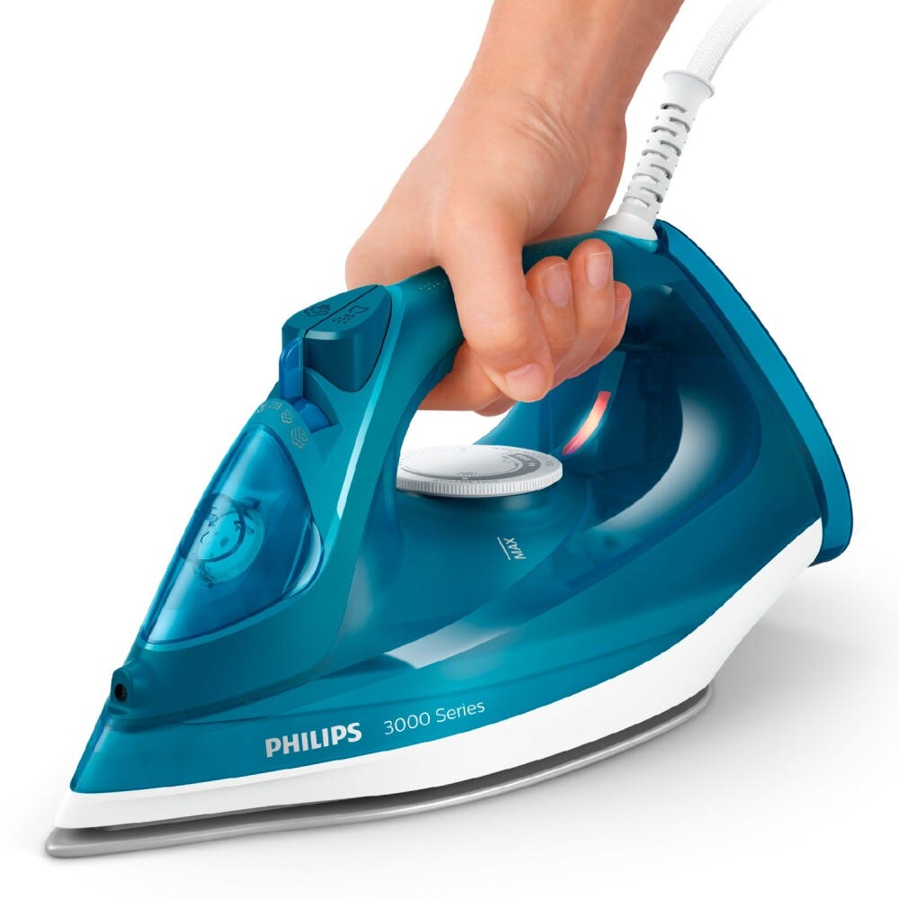 Philips DST3040/70 Ferro da stiro a vapore con potente colpo di vapore per eliminare le pieghe ostinate.