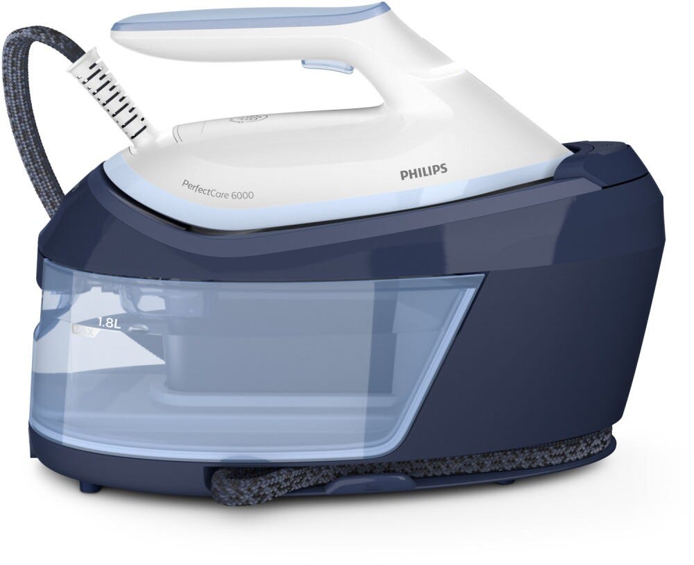Philips PSG6026/20 Ferro da stiro generatore di vapore compatto e potente, con tecnologia OptimalTEMP per una stiratura veloce e sicura.