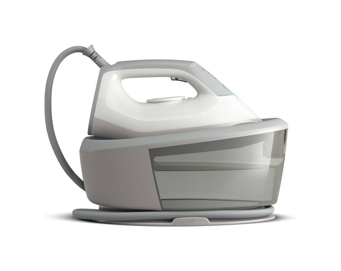 Philips PSG2000/80 Ferro da stiro generatore di vapore con piastra in ceramica e potenza di 2400W.