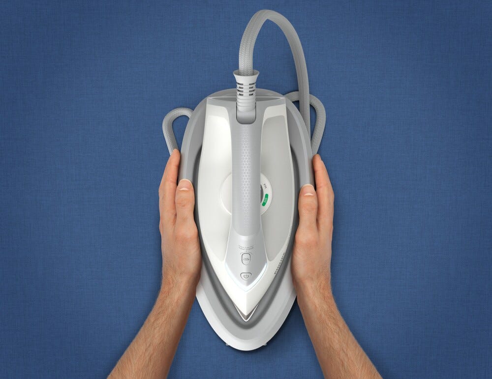 Philips PSG2000/80 Ferro da stiro generatore di vapore con piastra in ceramica e potenza di 2400W.