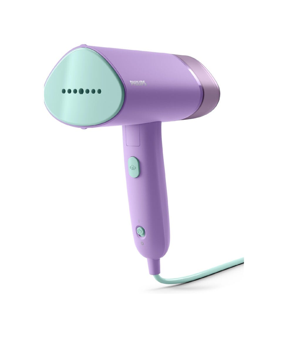 Philips STH3010/30 Ferro da stiro verticale a vapore portatile, compatto e pieghevole per uso domestico e in viaggio.