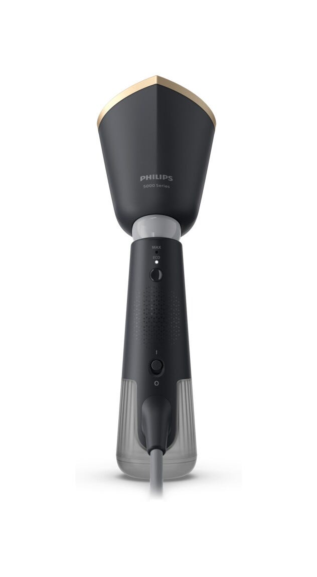Philips STH5030/80 Ferro da stiro verticale a vapore portatile, pronto all'uso in pochi secondi, elimina fino al 99,9% di batteri e acari.