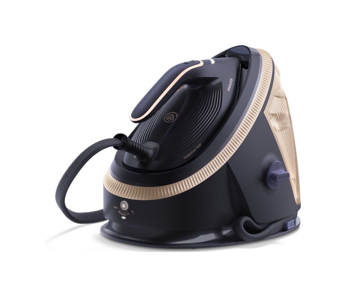 Philips PSG7300/20 Centro di stiratura con vapore automatico e tecnologia OptimalTEMP per una stiratura senza bruciature.