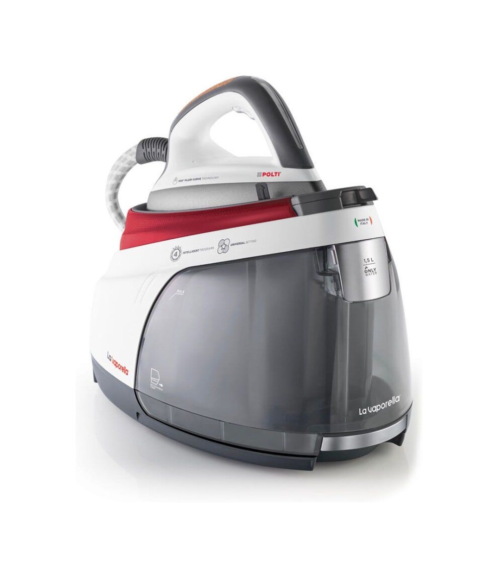 polti XM82C Ferro da stiro a caldaia con 4 programmi preimpostati e funzione Universal per stirare qualsiasi tessuto alla perfezione.