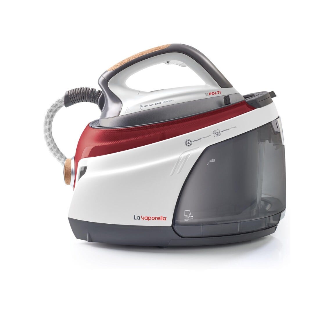 polti XM82C Ferro da stiro a caldaia con 4 programmi preimpostati e funzione Universal per stirare qualsiasi tessuto alla perfezione.