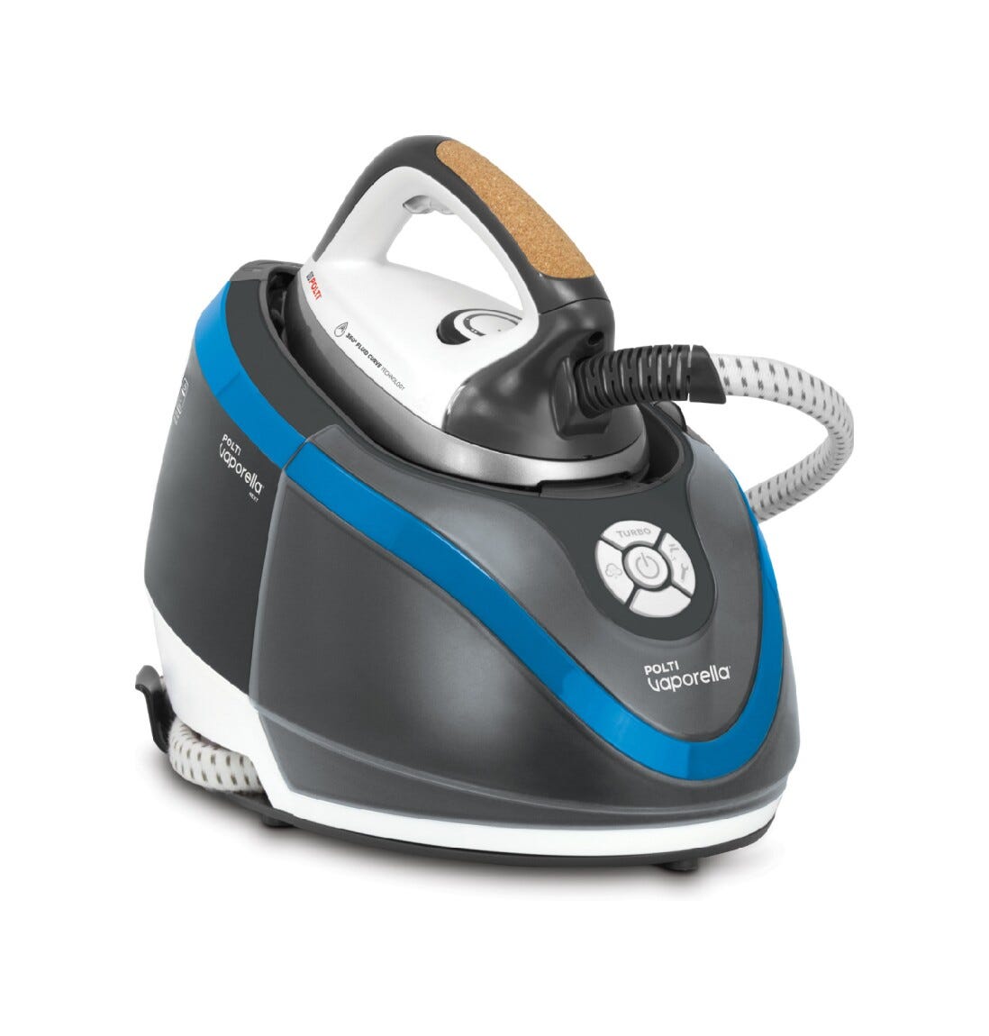 polti VN18.20 Ferro da stiro con caldaia ad alta potenza e tecnologia 360° Fluid Curve per risultati perfetti.