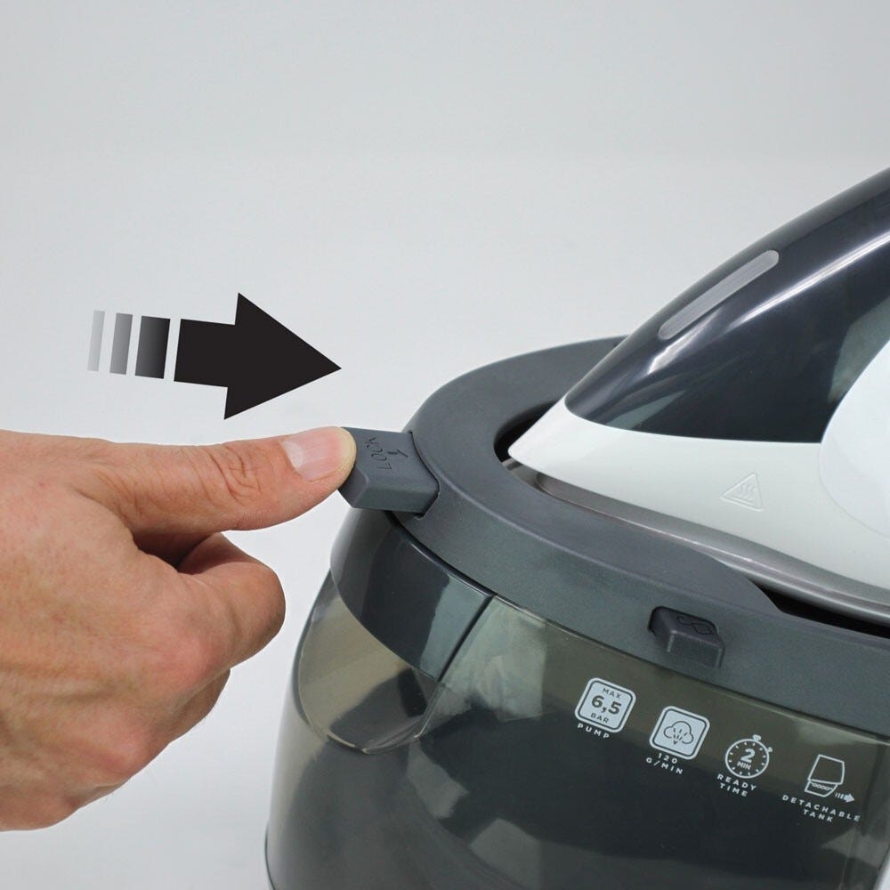 polti VS10.10 Ferro generatore di vapore con serbatoio separato da 1,5 L per stirare velocemente e senza interruzioni.