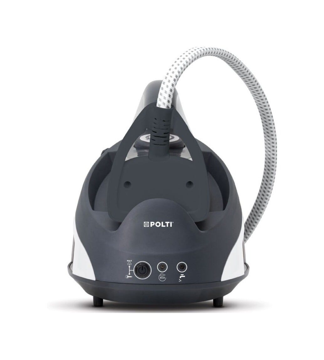 polti VS10.12 Ferro generatore di vapore ad autonomia illimitata con serbatoio separato da 1,5 L per stiratura rapida e semplice.