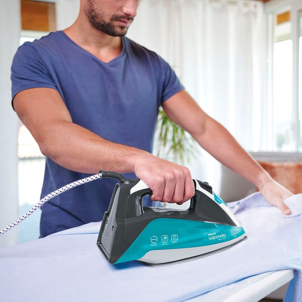 polti QS220 Ferro a vapore con display digitale e Rotary Control, adatto per tutti i tessuti.