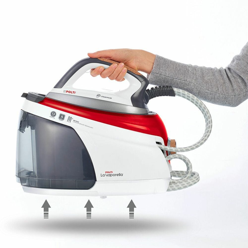 polti XM84C Ferro da stiro con caldaia ad alta pressione, 2350 W, 1,5 L, autonomia illimitata e 4 programmi di stiratura.