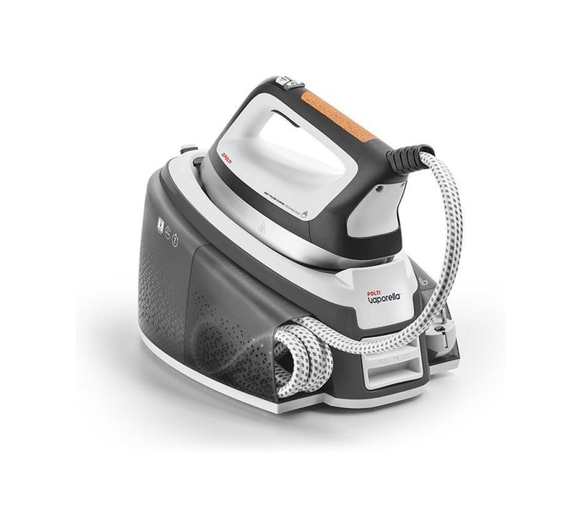 polti VI50.30 Ferro da stiro con tecnologia Instant Steam e piastra antiaderente per una stiratura efficiente e senza sforzo.