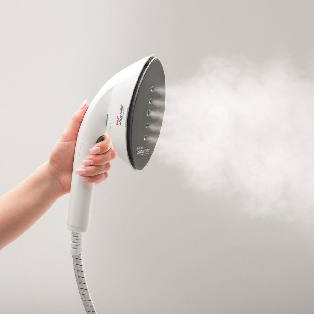polti GSF80R Stiratrice verticale da terra, pronta in 30 secondi, ideale per rinfrescare tessuti e eliminare pieghe.