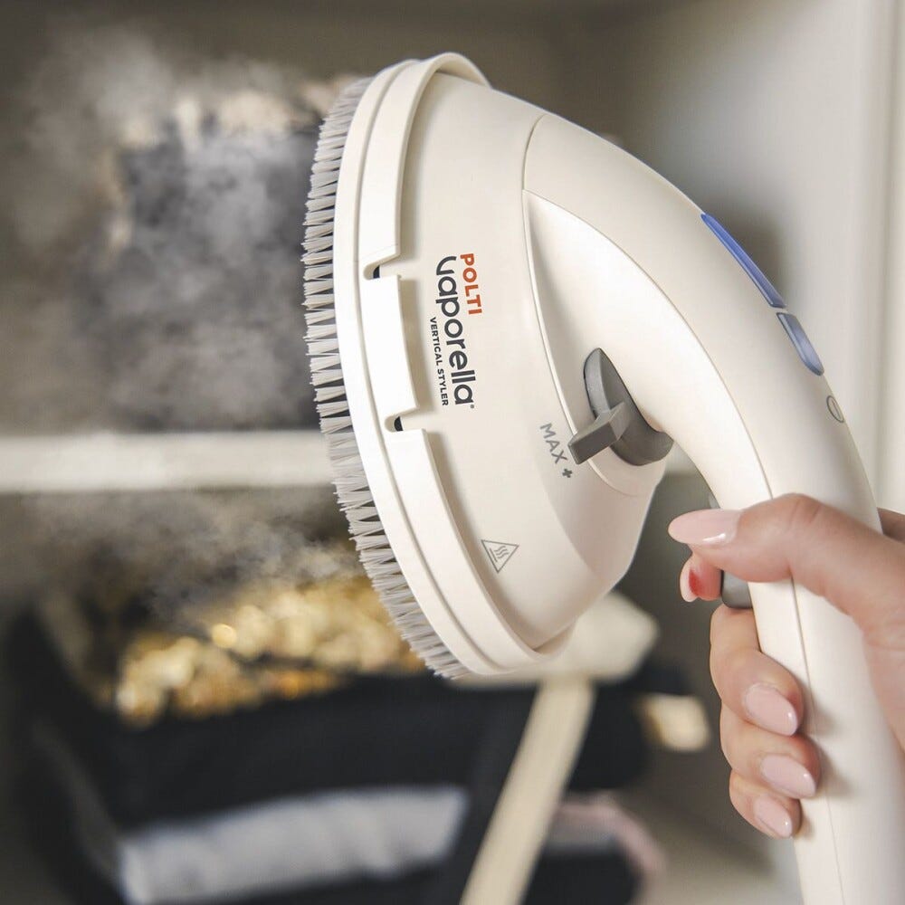 polti GSF80R Stiratrice verticale da terra, pronta in 30 secondi, ideale per rinfrescare tessuti e eliminare pieghe.
