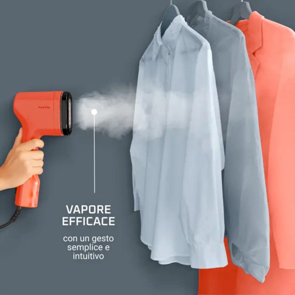 Rowenta DR2022 Stiratore verticale a vapore portatile, compatto e intuitivo per eliminare le pieghe dai tessuti.