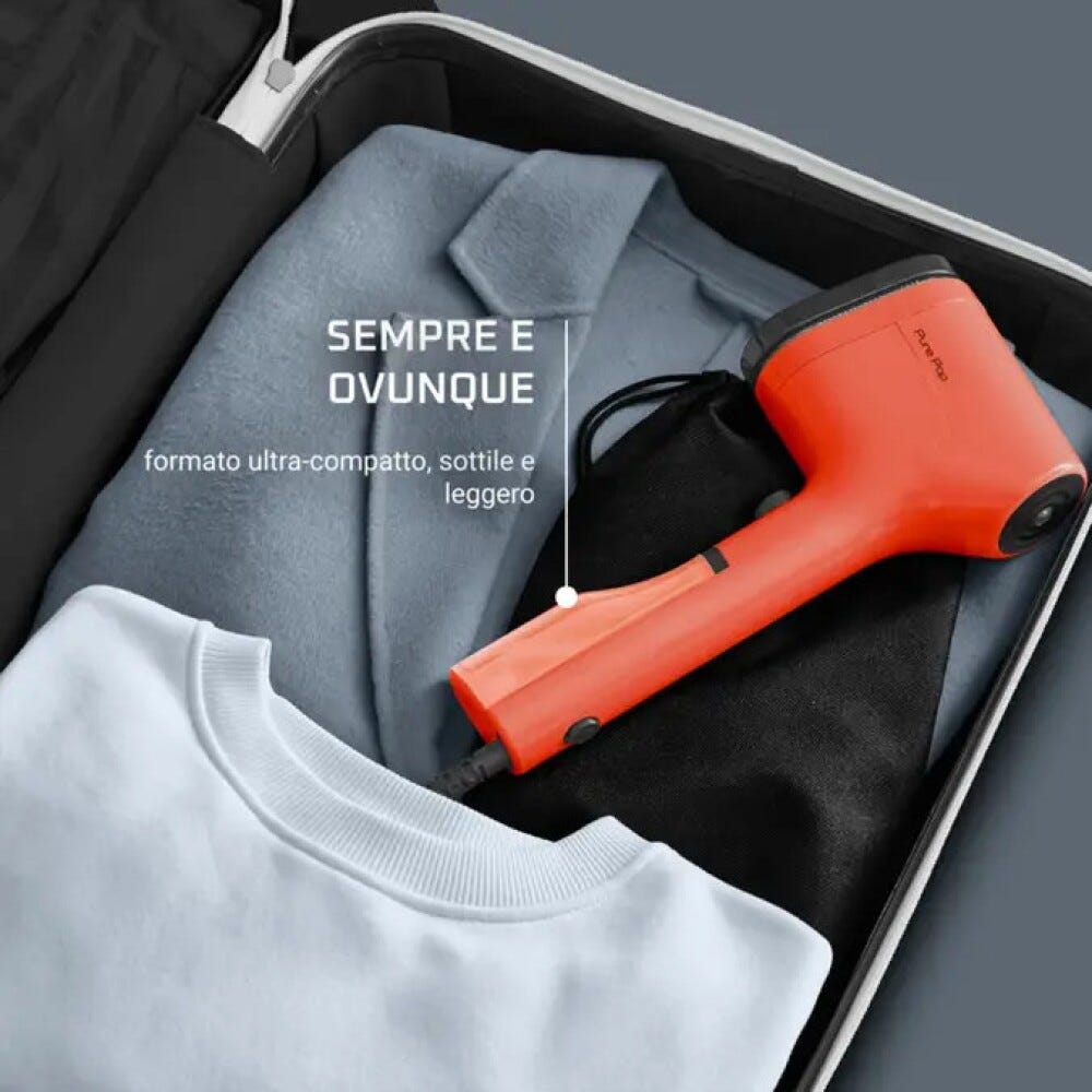 Rowenta DR2022 Stiratore verticale a vapore portatile, compatto e intuitivo per eliminare le pieghe dai tessuti.