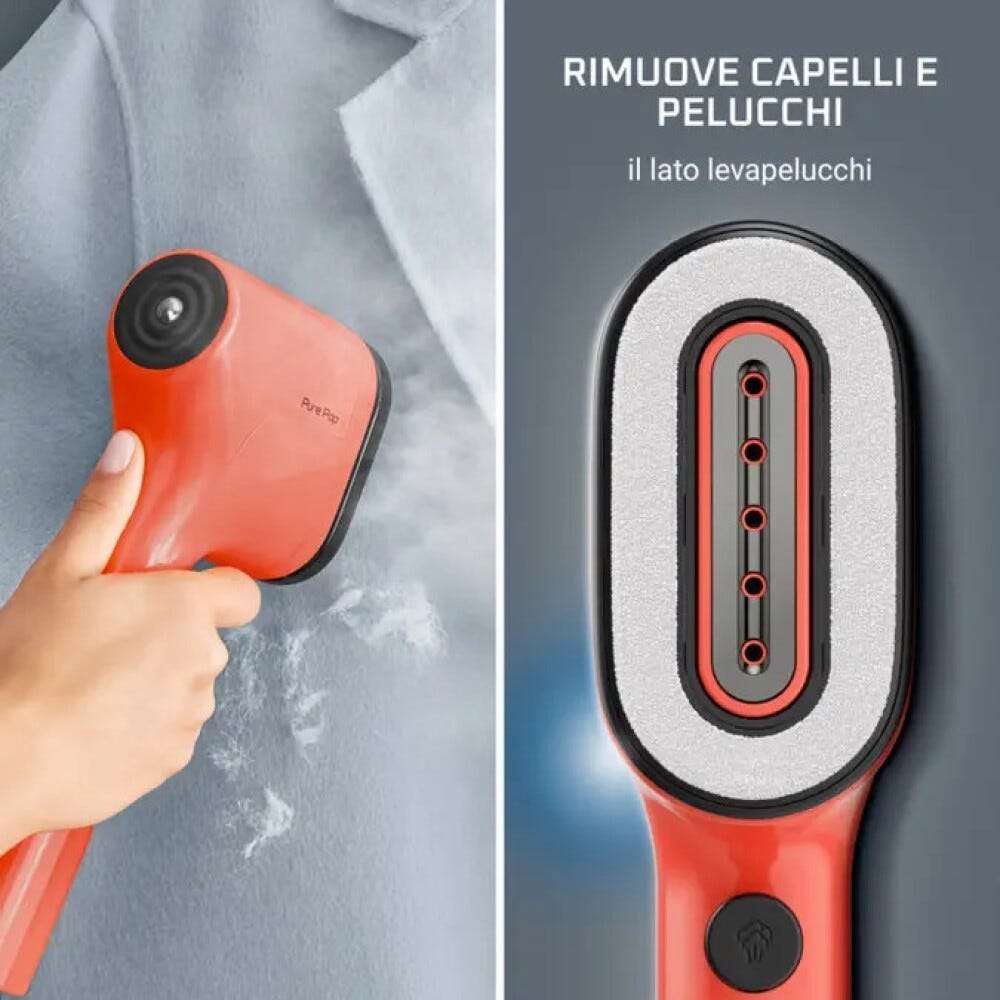 Rowenta DR2022 Stiratore verticale a vapore portatile, compatto e intuitivo per eliminare le pieghe dai tessuti.