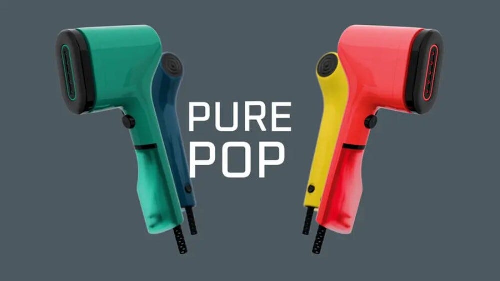 Rowenta DR2022 Stiratore verticale a vapore portatile, compatto e intuitivo per eliminare le pieghe dai tessuti.