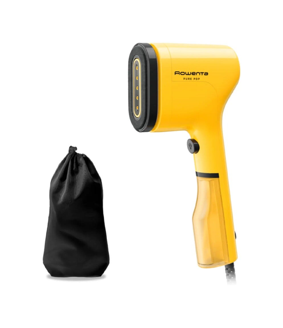 Rowenta DR2026 Stiratore verticale a vapore portatile, compatto e intuitivo, per eliminare le pieghe dai tessuti.