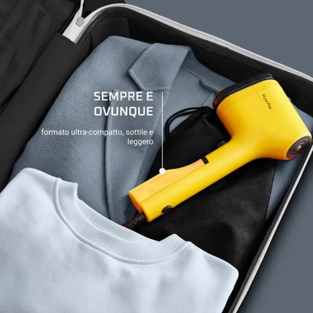 Rowenta DR2026 Stiratore verticale a vapore portatile, compatto e intuitivo, per eliminare le pieghe dai tessuti.