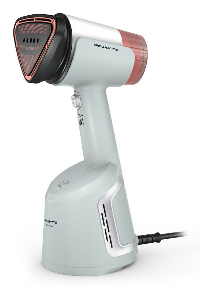 Rowenta DR9814F0 Stiratore verticale con tecnologia vapore e aspirazione per una cura dei capi rapida e senza sforzi.