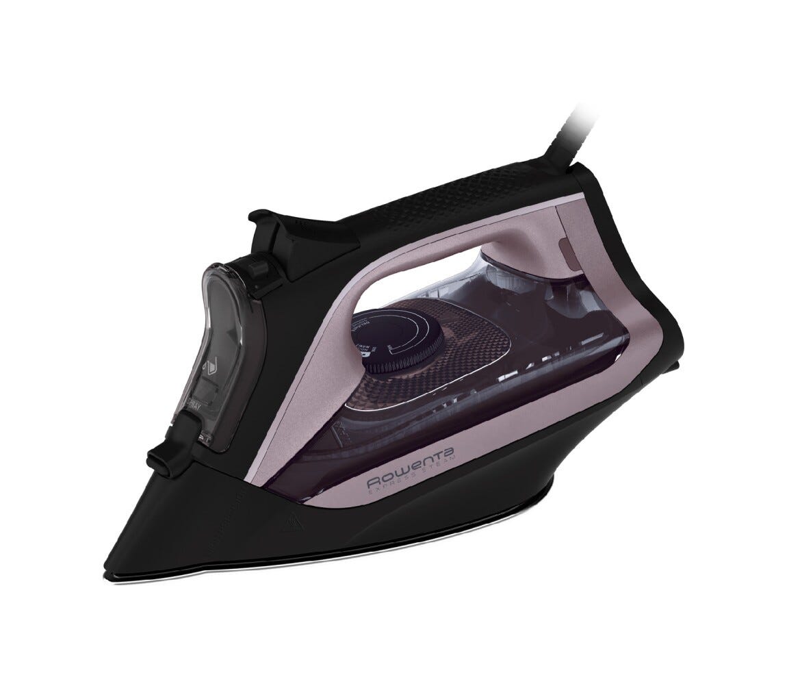 Rowenta DW4345 Ferro da stiro a vapore con potenza di 2600W e tecnologia Microsteam per una stiratura efficiente.