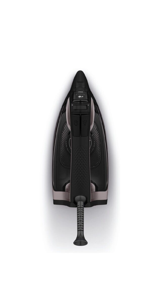 Rowenta DW4345 Ferro da stiro a vapore con potenza di 2600W e tecnologia Microsteam per una stiratura efficiente.