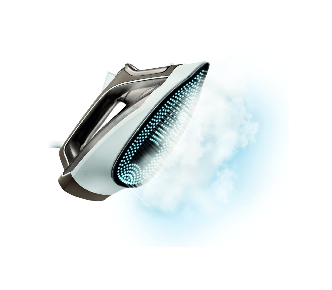 Rowenta DX1635 Ferro a vapore con piastra in acciaio inossidabile e funzione Autosteam per risultati perfetti.