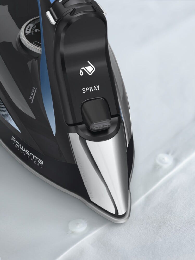 Rowenta DW5310 Ferro a vapore con piastra Microsteam 400 HD Laser per stiratura rapida e impeccabile.
