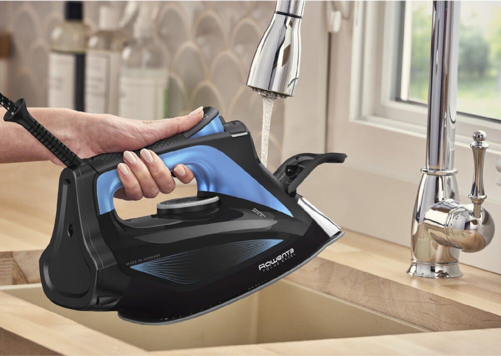 Rowenta DW5310 Ferro a vapore con piastra Microsteam 400 HD Laser per stiratura rapida e impeccabile.
