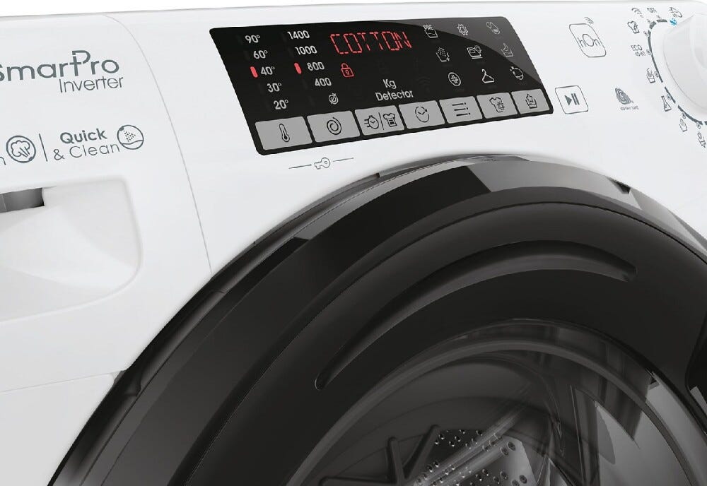 Candy CSOW41076TWMB8-S Smart Pro Inverter Lavasciuga lavaggio, 7 kg asciugatura 10 kg, 1400 rpm