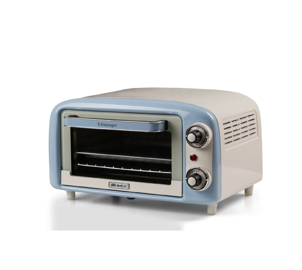 Ariete 3919/05 Forno elettrico vintage con capacità di 10L e potenza di 800W, ideale per cucinare e scaldare vari piatti.