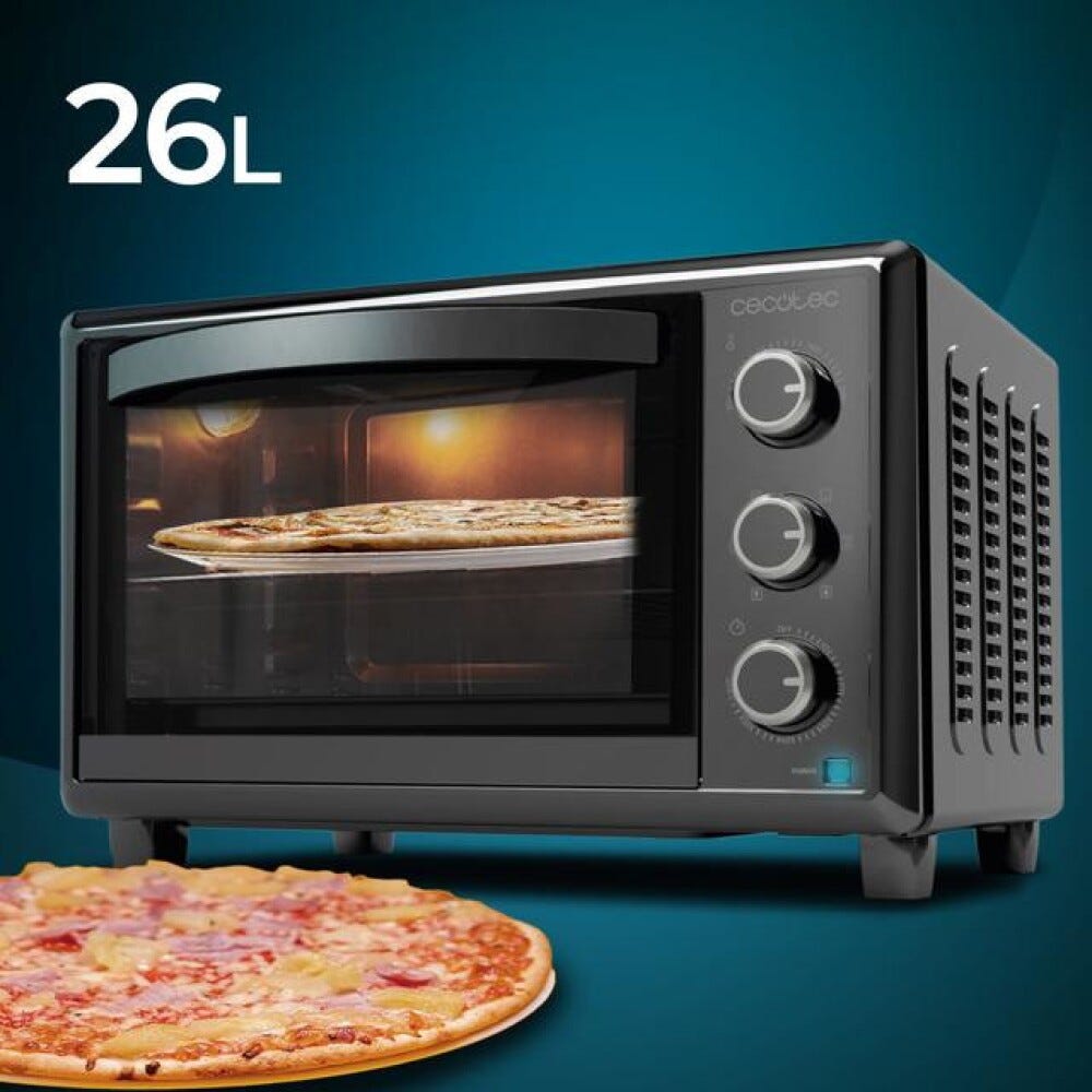 cecotec 03818 Forno elettrico da 26L con funzione cottura pizza e 6 programmi automatici.